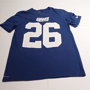 NY Giants Nike Dri-Fit Size Large Saquon Barkley #26 The Nike Tee